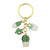 Sweet Plant Zinc Alloy Enamel Women's Bag Pendant Keychain