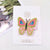 Sweet Rainbow  Butterfly Cloth Hair Clip