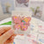 Sweet Rainbow  Butterfly Cloth Hair Clip