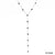 Sweet Round Stainless Steel Titanium Steel Tassel Plating Inlay Zircon Necklace 1 Piece