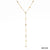 Sweet Round Stainless Steel Titanium Steel Tassel Plating Inlay Zircon Necklace 1 Piece