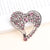 Sweet Shiny Heart Shape Alloy Inlay Rhinestones Women's Brooches