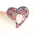 Sweet Shiny Heart Shape Alloy Inlay Rhinestones Women's Brooches