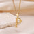 Sweet Simple Style Artistic Letter Stainless Steel Plating 18k Gold Plated Pendant Necklace