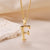 Sweet Simple Style Artistic Letter Stainless Steel Plating 18k Gold Plated Pendant Necklace