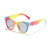 Sweet Simple Style Color Block Ac Round Frame Full Frame Kids Sunglasses