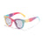 Sweet Simple Style Color Block Ac Round Frame Full Frame Kids Sunglasses