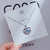 Sweet Simple Style Swan Heart Shape Flower Titanium Steel Plating Inlay Zircon Pendant Necklace