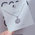 Sweet Simple Style Swan Heart Shape Flower Titanium Steel Plating Inlay Zircon Pendant Necklace