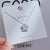 Sweet Simple Style Swan Heart Shape Flower Titanium Steel Plating Inlay Zircon Pendant Necklace