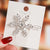 Sweet Snowflake Alloy Rhinestone Handmade Hair Clip