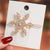 Sweet Snowflake Alloy Rhinestone Handmade Hair Clip