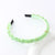 Sweet Solid Color Artificial Crystal Hair Band 1 Piece