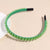 Sweet Solid Color Artificial Crystal Hair Band