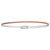 Sweet Solid Color Imitation Leather Alloy Women's Leather Belts