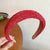 Sweet Solid Color Rhombus Cloth Hair Band 1 Piece