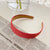 Sweet Solid Color Rhombus Cloth Hair Band 1 Piece