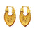 Sweet Stripe Transparent Arylic Gold Plated Earrings