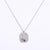 Sweet U Shape Stainless Steel Titanium Steel Gold Plated Zircon Pendant Necklace 1 Piece