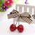 Sweet Women's Cherry Alloy Thread Belt Three-dimensional Hair Clip