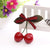 Sweet Women's Cherry Alloy Thread Belt Three-dimensional Hair Clip