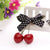 Sweet Women's Cherry Alloy Thread Belt Three-dimensional Hair Clip