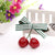 Sweet Women's Cherry Alloy Thread Belt Three-dimensional Hair Clip