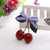 Sweet Women's Cherry Alloy Thread Belt Three-dimensional Hair Clip