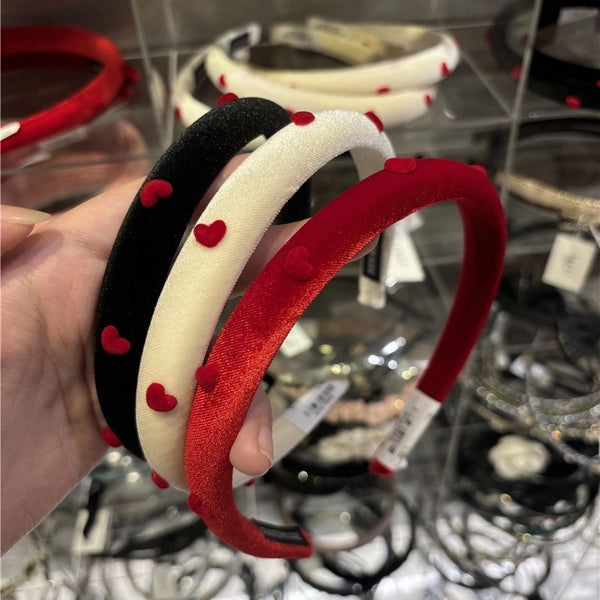 Sweet Women's Heart Shape Cloth Hair Band