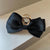 Textured Satin Bow Headdress Internet Celebrity Hairpin Female Back Head Updo Hair Clip Large High-grade Shark Clip