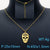 Titanium Steel 18K Gold Plated Fashion Skull No Inlaid