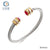 Titanium Steel Bracelet Colorful Diamond Twist Bangle Jewelry Wholesale