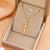 Titanium Steel Casual Simple Style Cross Plating Pendant Necklace