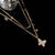 Titanium Steel Double Layer Butterfly Metal Necklace