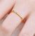 Titanium Steel Gold Small Square Ring Gift Popular Jewelry Titanium Steel Square Ring