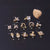 Titanium Steel Screw Rod Nose Stud Micro-inlaid Horse Eye Heart Shape Zircon Fashion Nose Studs