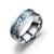 Titanium&stainless Steel Fashion Geometric Ring  (black Bottom Alloy Plate - 6) Nhtp0059-black-bottom-alloy-plate-6