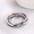 Titanium&stainless Steel Fashion Sweetheart Ring  (third Ring-5) Nhtp0027-third-ring-5