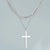 Trendy Design Sense Internet Celebrity Same Style Personality Cross Double Layer Twin Necklace All-match Cold Sweater Chain Accessories