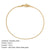 U Shape Stainless Steel 14K Gold Plated No Inlaid Bracelets In Bulk