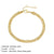 U Shape Stainless Steel 14K Gold Plated No Inlaid Bracelets In Bulk