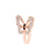 U-shaped Diamond-studded Butterfly Copper Nose Clip Wholesale