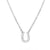 U-shaped Letter Pendant Stainless Steel Jewelry Necklace