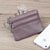 Unisex All Seasons Leather Solid Color Fashion Square Zipper Small Wallet