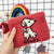 Unisex Animal Cartoon Wool Felt Zipper Wallets