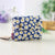 Unisex Animal Color Block Flower Canvas Sewing Thread Flip Cover Coin Purses