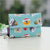 Unisex Animal Color Block Flower Canvas Sewing Thread Flip Cover Coin Purses