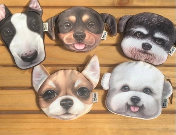 Unisex Animal Polyester Zipper Coin Purses