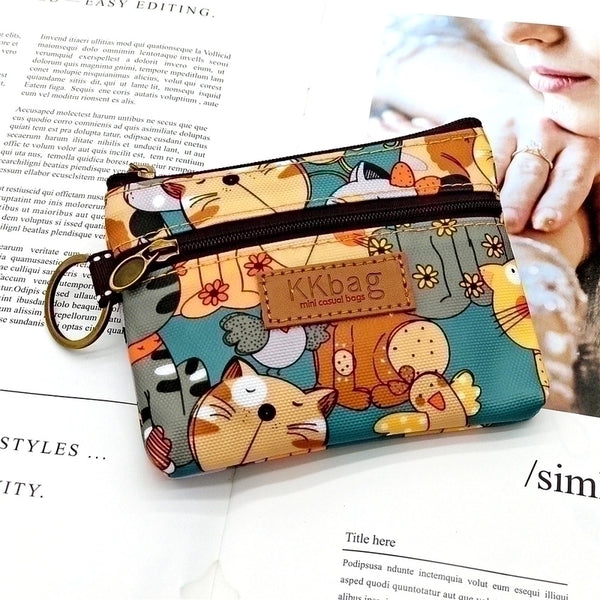 Unisex Animal Polyester Zipper Wallets