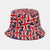 Unisex Basic American Flag Printing Big Eaves Bucket Hat